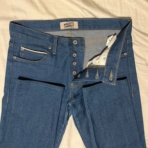 Naked & Famous Island Blue Stretch Selvedge, Super Guy 32